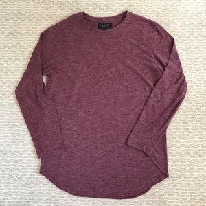 PACSUN Maroon Long-Sleeve